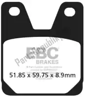 EBCFA267HH, EBC, Brake pad fa267hh hh sintered sportbike brake pads    , New