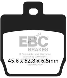 EBC EBCSFAC268 remblok sfac268 carbon scooter brake pads - Onderkant