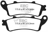 EBCSFA281, EBC, Brake pad sfa281 organic scooter brake pads    , New