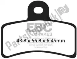 Here you can order the brake pad fa291 organic brake pads from EBC, with part number EBCFA291:
