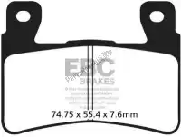 EBCFA296HH, EBC, Plaquette de frein fa296hh hh plaquettes de frein sportbike frittées    , Nouveau