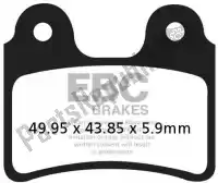 EBCFA303TT, EBC, Brake pad fa303tt organic brake pads    , New