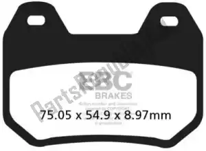 EBC EBCFA304HH remblok fa304hh hh sintered sportbike brake pads - Onderkant