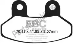 Here you can order the brake pad sfa306 organic scooter brake pads from EBC, with part number EBCSFA306: