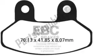 EBC EBCSFA306 brake pad sfa306 organic scooter brake pads - Bottom side
