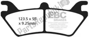 EBC EBCFA313R brake pad fa313r sintered r brake pads - Bottom side