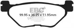 EBC EBCSFAC319 brake pad sfac319 carbon scooter brake pads - Bottom side