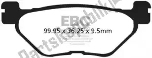 EBC EBCFA3192 brake pad fa319/2 organic brake pads - Bottom side