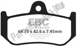 EBC EBCFA320HH brake pad fa320hh hh sintered sportbike brake pads - Bottom side