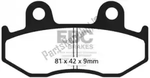 EBC EBCFA323TT brake pad fa323tt organic brake pads - Bottom side