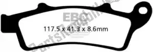 EBC EBCSFA324HH brake pad sfa324hh hh sintered scooter brake pads - Bottom side