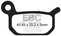 EBCFA325R, EBC, Plaquette de frein fa325r plaquettes de frein r frittées    , Nouveau