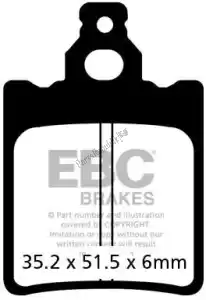 EBC EBCFA337R remblok fa337r sintered r brake pads - Onderkant