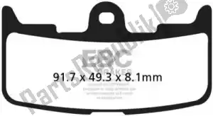 EBC EBCEPFA345HH pastiglie freno epfa345hh extreme pro hh pastiglie freno - Il fondo