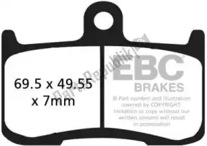 EBC EBCFA347HH remblok fa347hh hh sintered sportbike brake pads - Onderkant