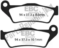 EBCFA363V, EBC, Brake pad fa 363v semi sintered brake pads    , New