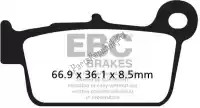 EBCFA3672TT, EBC, Brake pad fa367/2tt organic brake pads    , New