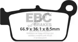 Here you can order the brake pad fa367/2tt organic brake pads from EBC, with part number EBCFA3672TT: