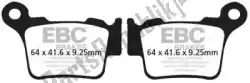 Here you can order the brake pad fa368r sintered r brake pads from EBC, with part number EBCFA368R:
