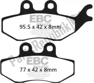 EBC EBCSFA374 klocki hamulcowe sfa374 organiczne klocki hamulcowe do skuterów - Dół