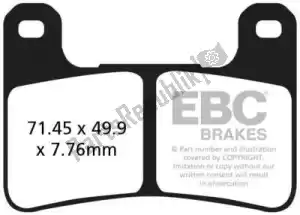 EBC EBCGPFAX379HH klocek hamulcowy gpfax379hh race hh spiekane klocki hamulcowe - Dół