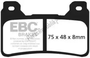 EBC EBCEPFA390HH remblok epfa390hh extreme pro hh brake pads - Onderkant