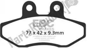 EBC EBCSFAC393 pastillas de freno sfac393 carbono scooter pastillas de freno - Lado inferior