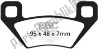 EBCFA395R, EBC, Brake pad fa395r sintered r brake pads    , New