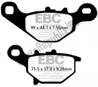 EBCSFA396, EBC, Pastilha de freio pastilhas de freio de scooter orgânicas sfa396    , Novo