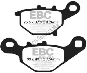 EBC EBCFA401TT brake pad fa401tt organic brake pads - Bottom side