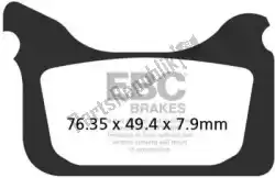 Here you can order the brake pad mx-s 405 sintered brake pads from EBC, with part number EBCMXS405: