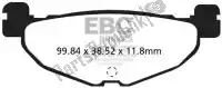 EBCSFA408, EBC, Pad de frein sfa408 frein de frein de scooter organique    , Nouveau