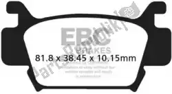remblok fa410r sintered r brake pads van EBC, met onderdeel nummer EBCFA410R, bestel je hier online: