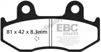 EBCSFA411, EBC, Remblok sfa411 organic scooter brake pads    , Nieuw