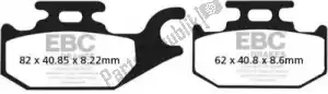 EBC EBCSFA413HH brake pad sfa413hh hh sintered scooter brake pads - Bottom side