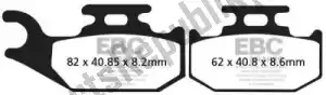 EBC EBCFA414R brake pad fa414r sintered r brake pads - Bottom side