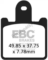 Aqui você pode pedir o pastilha de freio fa417/4hh hh pastilhas de freio sportbike sinterizadas em EBC , com o número da peça EBCFA4174HH: