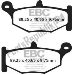 remblok fa419hh hh sintered sportbike brake pads van EBC, met onderdeel nummer EBCFA419HH, bestel je hier online: