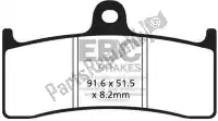 EBCFA424, EBC, Brake pad fa424 organic brake pads    , New