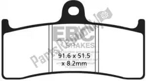 EBC EBCFA424HH pastillas de freno fa424hh hh pastillas de freno sportbike sinterizadas - Lado inferior