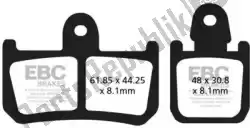 remblok fa442/4 organic brake pads van EBC, met onderdeel nummer EBCFA4424, bestel je hier online: