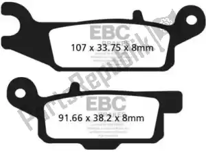 EBC EBCFA444TT brake pad fa444tt organic brake pads - Bottom side