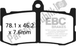 remblok gpfax491hh race hh sintered brake pads van EBC, met onderdeel nummer EBCGPFAX491HH, bestel je hier online: