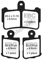 EBCFA4994HH, EBC, Brake pad fa499/4hh hh sintered sportbike brake pads    , New