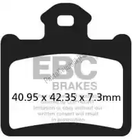 EBCFA602R, EBC, Plaquette de frein fa602r plaquettes de frein r frittées    , Nouveau