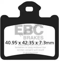 Ici, vous pouvez commander le plaquette de frein fa602r plaquettes de frein r frittées auprès de EBC , avec le numéro de pièce EBCFA602R: