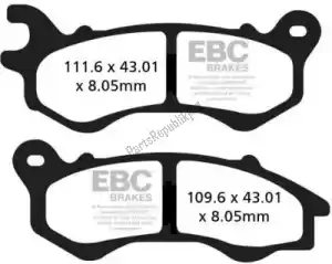 EBC EBCSFA603HH brake pad sfa603hh hh sintered scooter brake pads - Bottom side