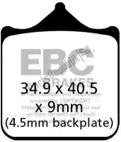 EBCGPFAX6044HH, EBC, Remblok gpfax604/4hh race hh sintered brake pads    , Nieuw