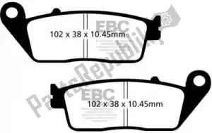 EBC EBCSFA608HH brake pad sfa608hh hh sintered scooter brake pads - Bottom side