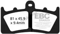 EBCFA613HH, EBC, Plaquette de frein fa613hh hh plaquettes de frein sportbike frittées    , Nouveau